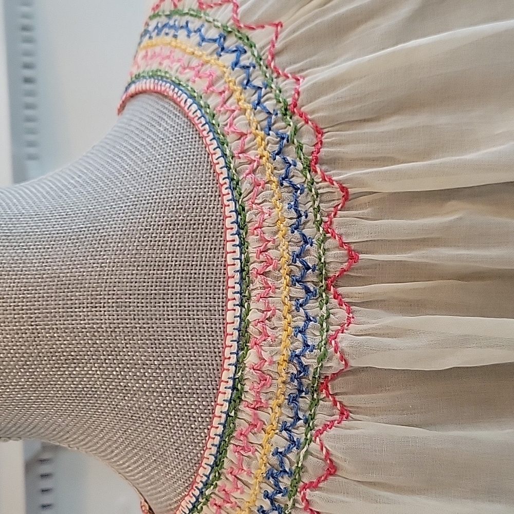 Vintage Hungarian Embroidered Peasant Blouse - image 8